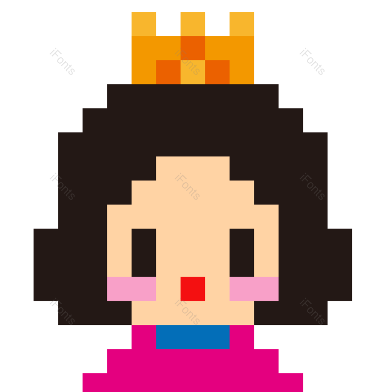 卡通图案图片,皇冠元素,公主PNG,扁平图标免抠素材